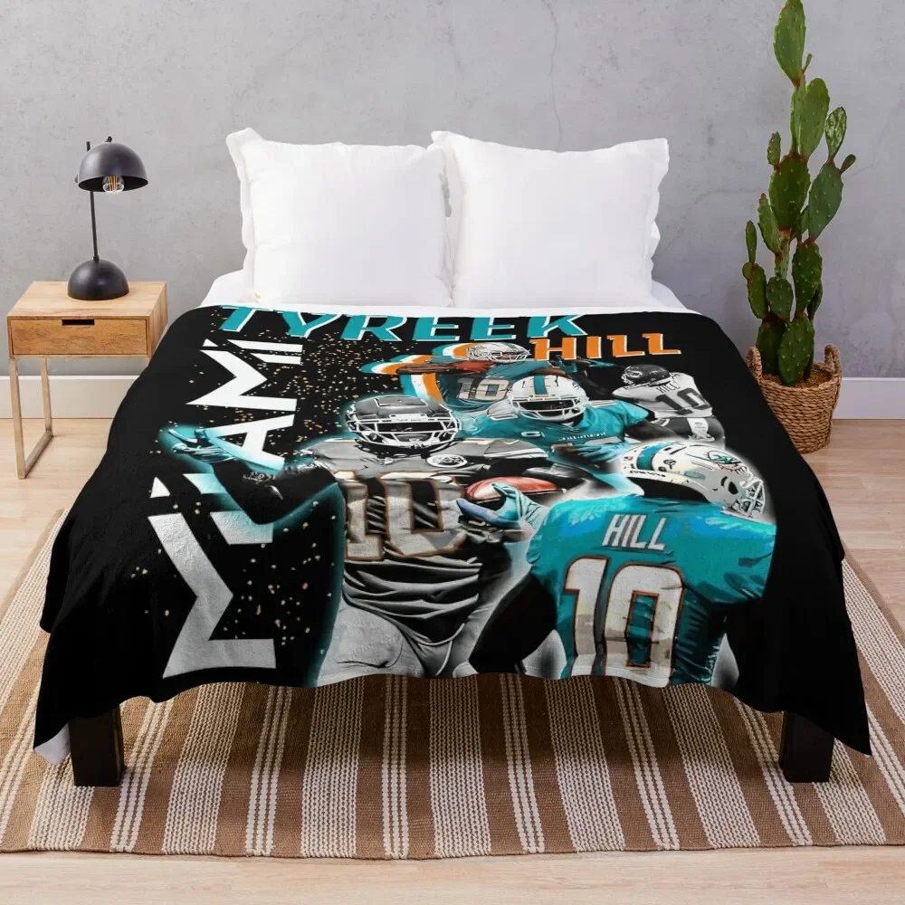 

Tyreek Hill Graphic Throw Blanket Sofa Bed Fashionable sofa bed Personalized Gift Blankets