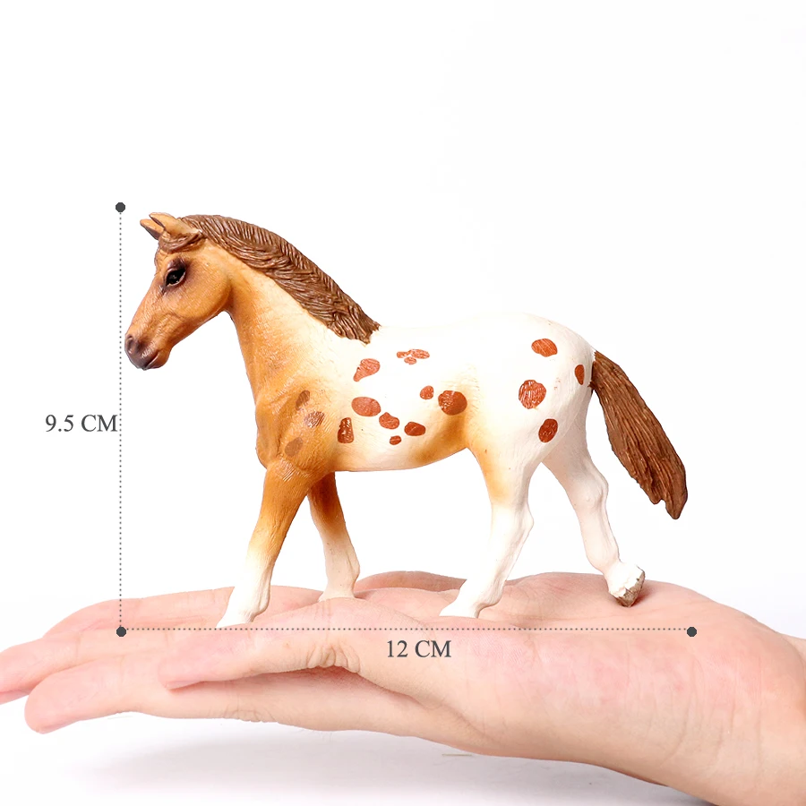 Large Realistic Horse Figurine with Detailed Textures – Farm Animal Toy & Party Decoration