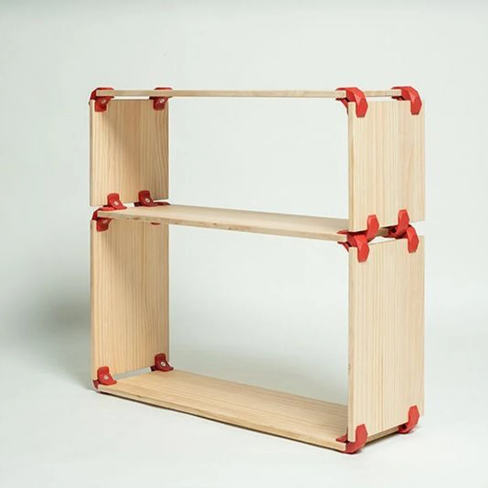 4PCS Furniture Connecting Piece, Structural Piece, Plate  90 ° Connection, Woodworking DIY Clip Playwood It Creativity