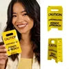 2 Piece Hair Clip Overstimulated Warning Design Safe Lightweight Hair Claw Ponytail Holder for Themed Event Gathering H8WF