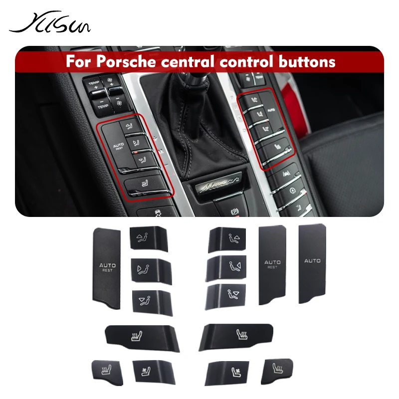 

Car Interior Central Control Function Buttons Air Conditioning Button Caps For Porsche Cayenne 7P5 Panamera 970 Macan 95B tool