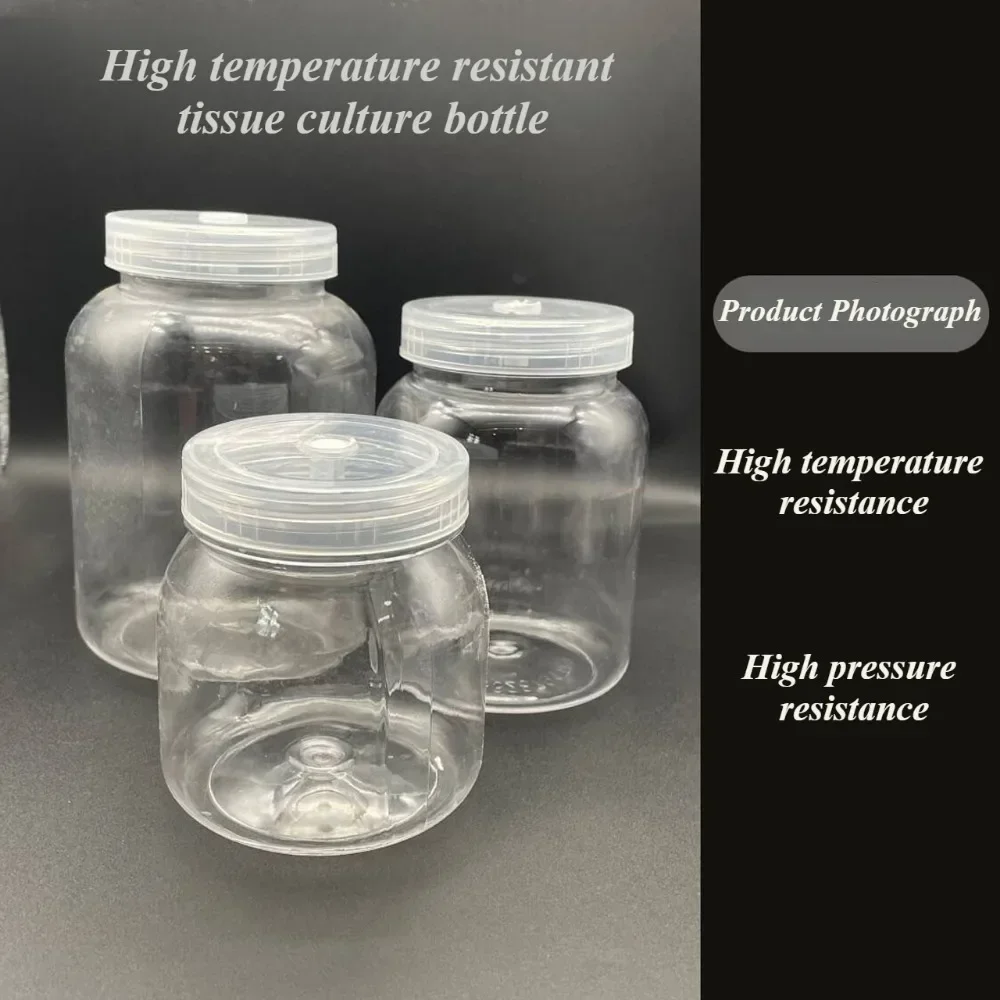 Plastic Bottles with Breathable Caps Specifically Designed for Flower Tissue Culture-High Temperature Resistance,can Be Reused