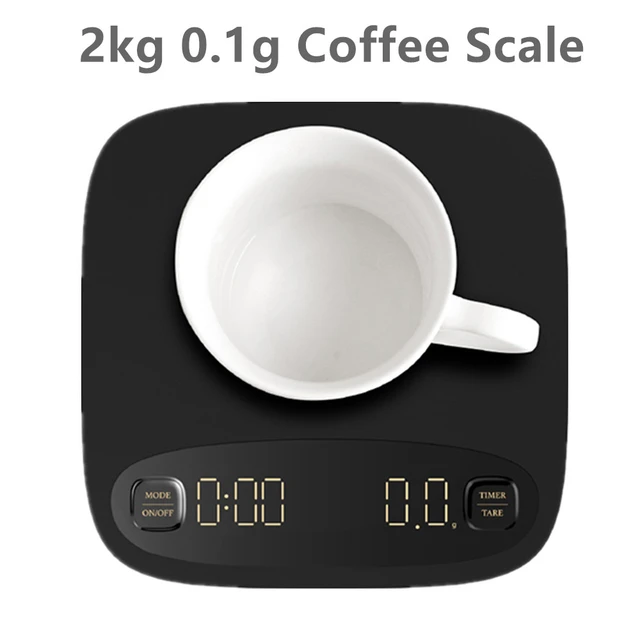 2kg/0.1g Kitchen Coffee Scale With Timer Charging Digital Scale 0.1g High  Precision 3 Mode Espresso Scale Accessory Barista Gift - AliExpress