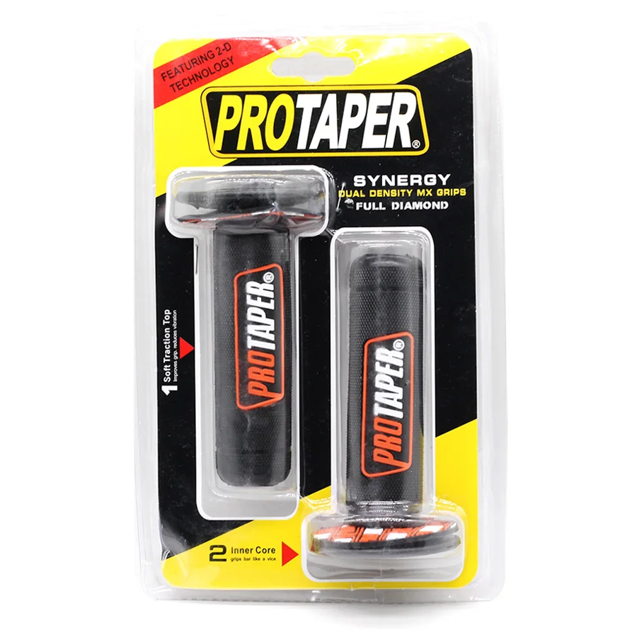 Paire De Poignées Caoutchouc Moto 7/8" Pour Guidon ProTaper | Antidérapantes, Waterproof, Compatibles Nombreuses Marques