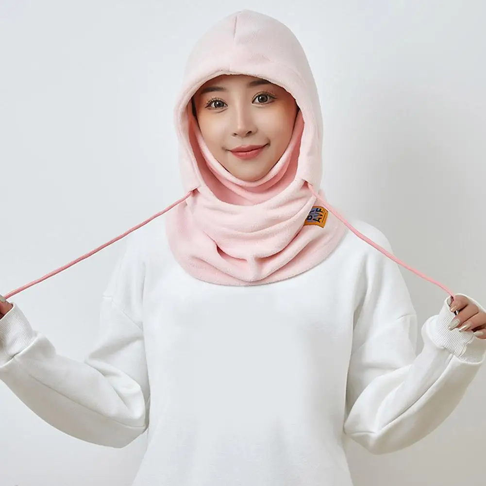 Mode Winter Warme Kapuzenmütze Winddicht Verdicktes Polar Fleece Ski Radfahren Halsabdeckung Maske Männer Frauen Thermo-Sport-Kopfbedeckung – Detail 9