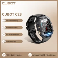 CUBOT C28 montre intelligente étanche hommes 2.02 pouces Fitness Tracker Sport poignet Smartwatch pour Android IOS Bluetooth appel 1