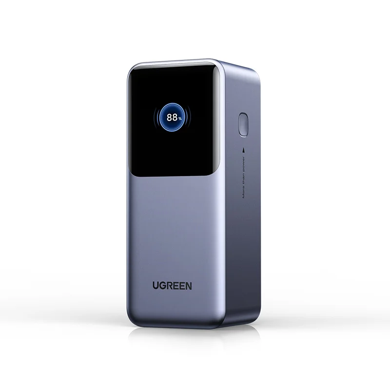 Power Bank UGREEN Nexode 67W 20000mAh - Charge Rapide, Câble USB-C Intégré, 3 Ports, Écran LED - Compatible IPhone, Samsung, POCO