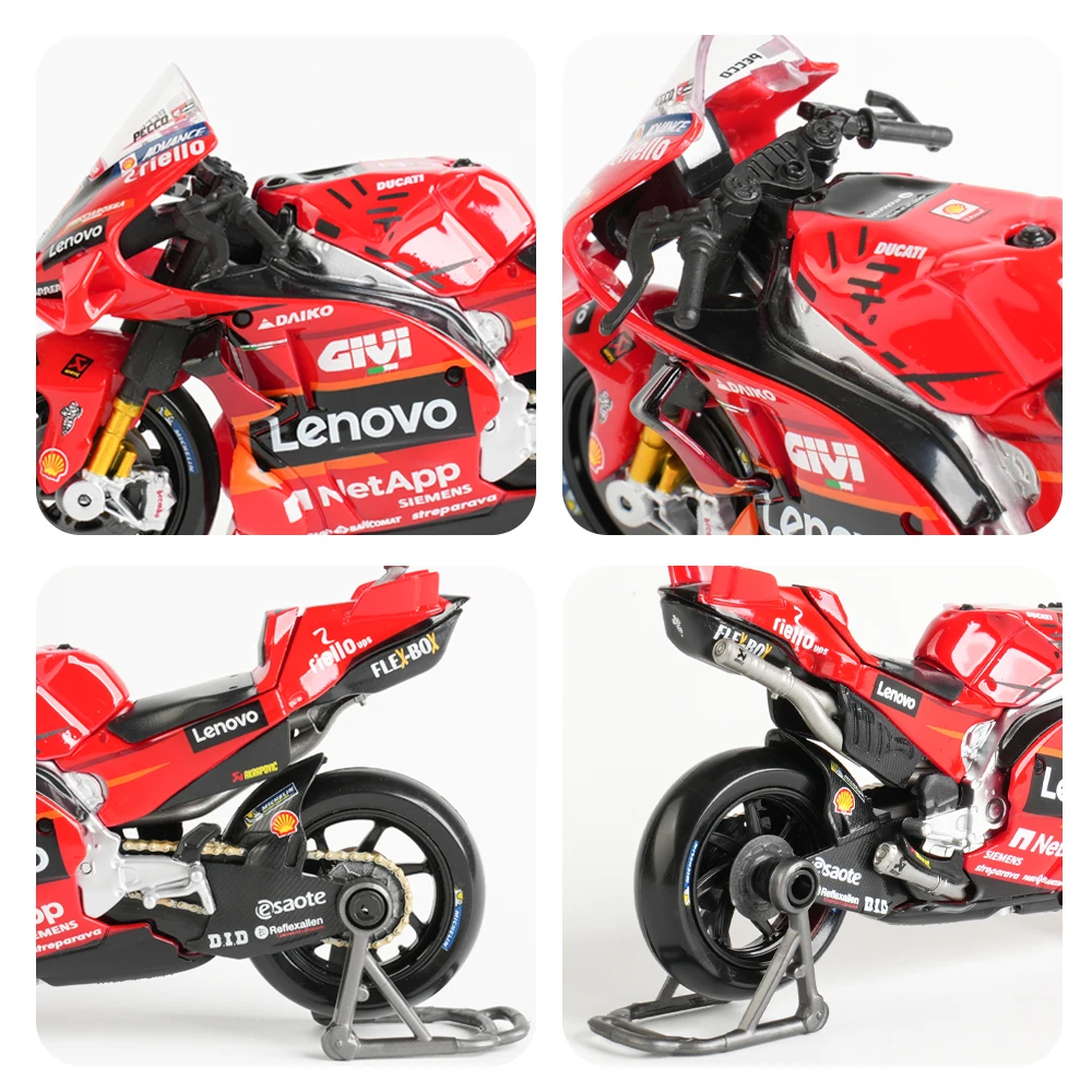 Maisto 1:18 GP Racing 2023 Ducati Lenovo Team Die Cast Vehicles Collectible Motorcycle Model Toys 6