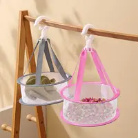 Mesh Drying Basket 360 Degree Rotatable Drying Bag Hanging Dryer for Underwear Socks Makeup Brush Mini Net Pocket Storage Basket 1