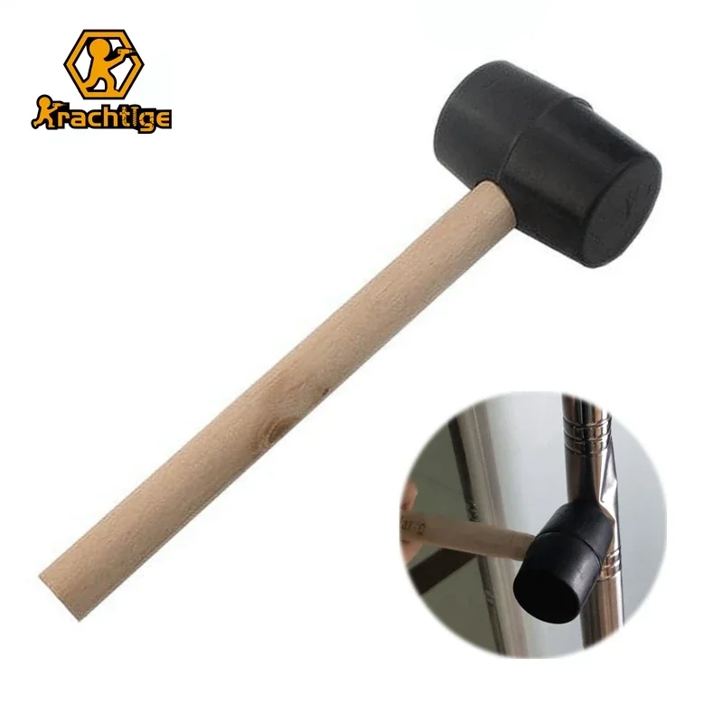 Krachtige 25cm Hammer Handles Thor Hammer Rubber Panel Beating Rubber Wood Jewelry Tool