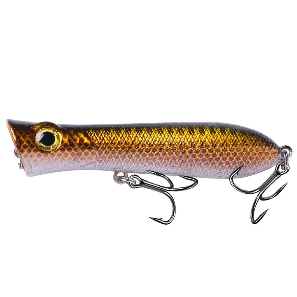 1PC Popper Angeln Locken 8cm-12g Schwimm Wobbler Minnow Köder Harte Künstliche Swimbait TopWater Laute leurre harter cebo – Detail 7