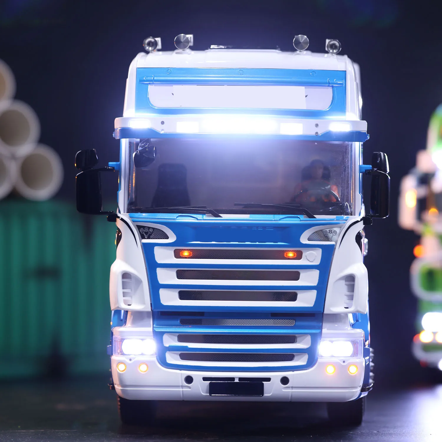 1/14 LESU Metal Chassis 6x6 RC Tractor Truck DIY Painted Finished Control Electric Car Birthday Christmas Gift Car Toys For Boys 6