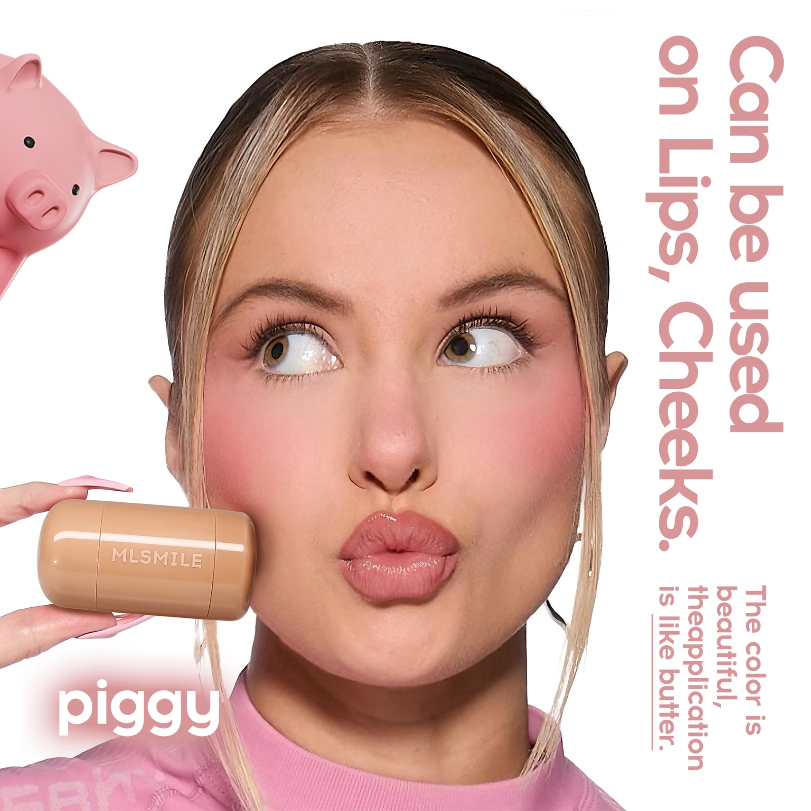 Blush Makeup, Natural-Looking Matte Waterproof&Long Lasting, Moisturizing&Lightweight Blendable Feel Blush Highlight Makeup 2