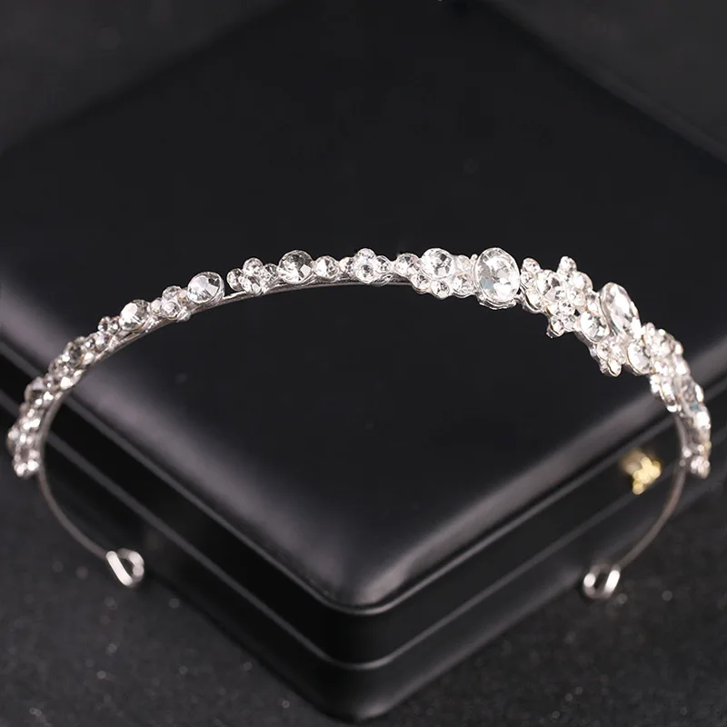 Bridal Hair Accessories 1pc rhinestone hair bands crown for bridal wedding dress