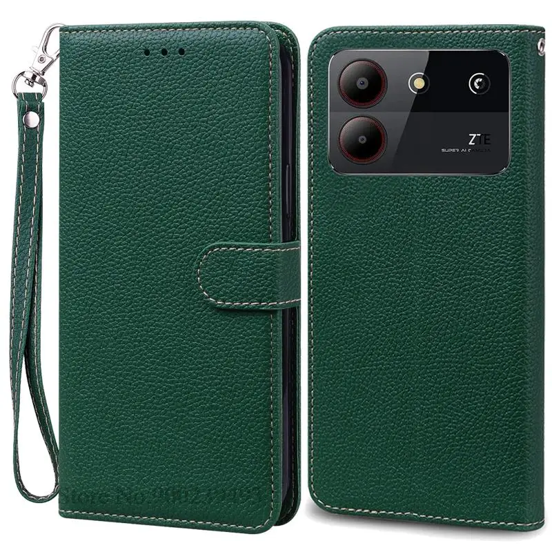 Elegant Leather Wallet Flip Case - Premium Phone Cover with Bumper Protection