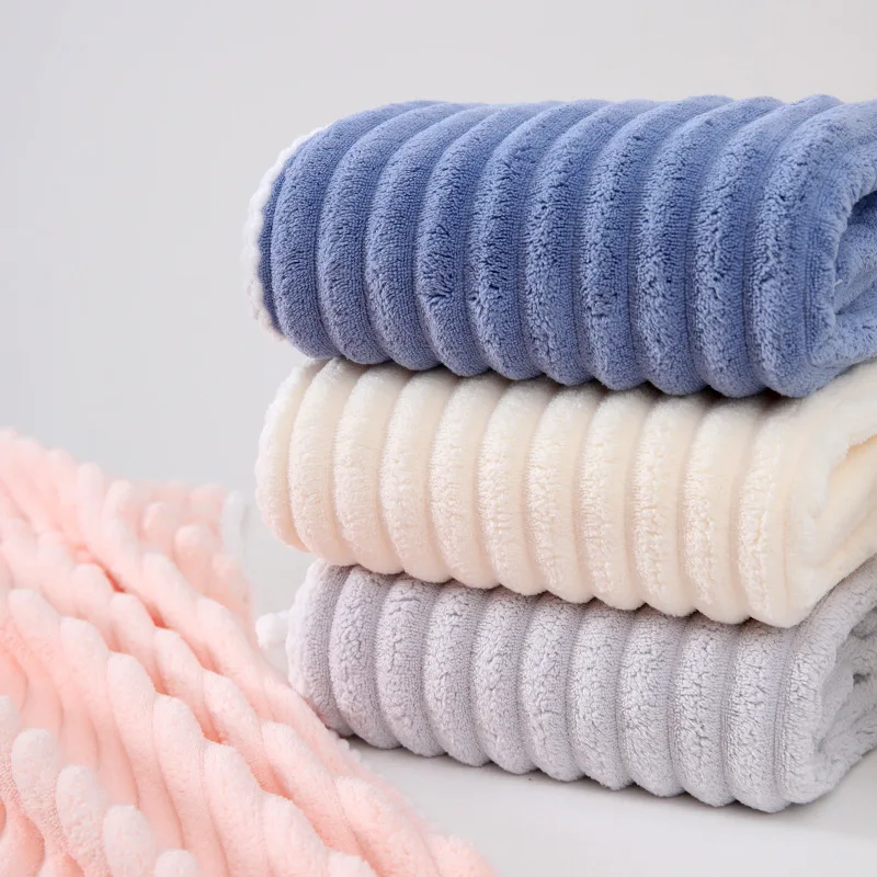 Large Thick Coral Fleece Multipurpose Quick-Dry Bath Towel