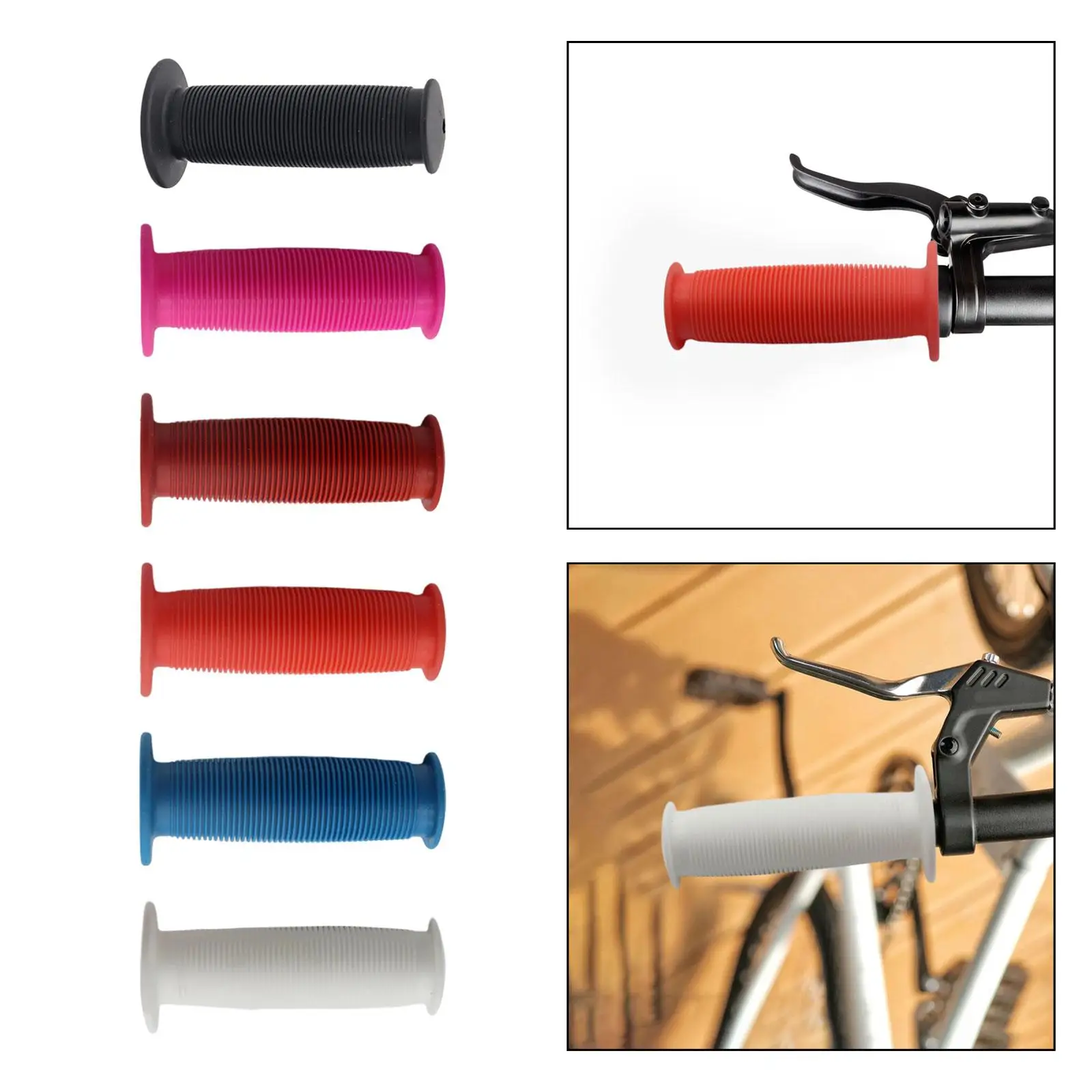 Perfeclan 6X Poignées De Vélo Poignées De Guidon De Vélo