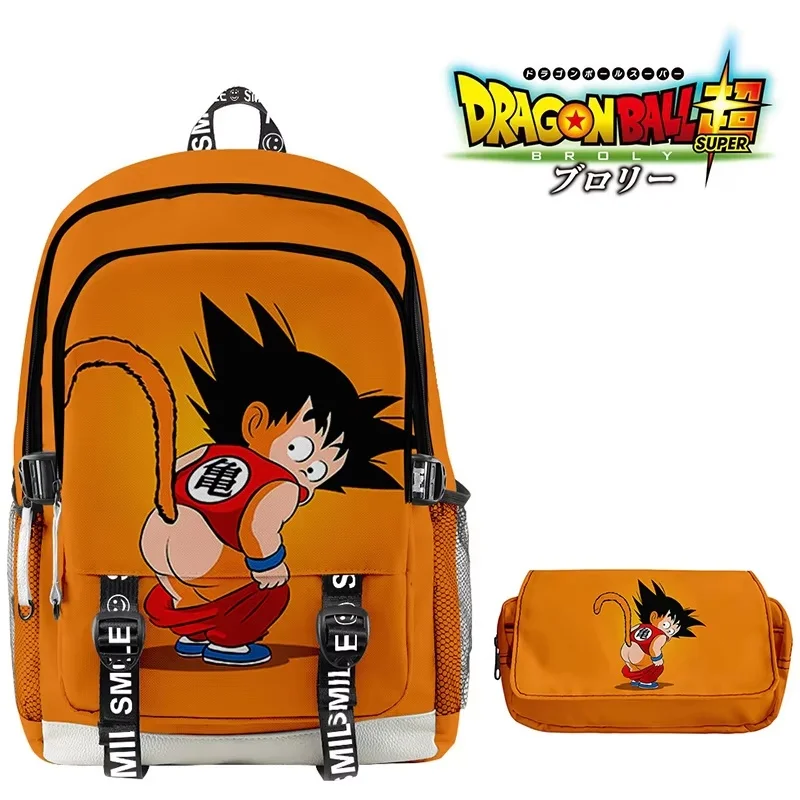 Hot Anime Dragon Ball Z Goku Boys Schoolbag 2Pcs/Set Backpack