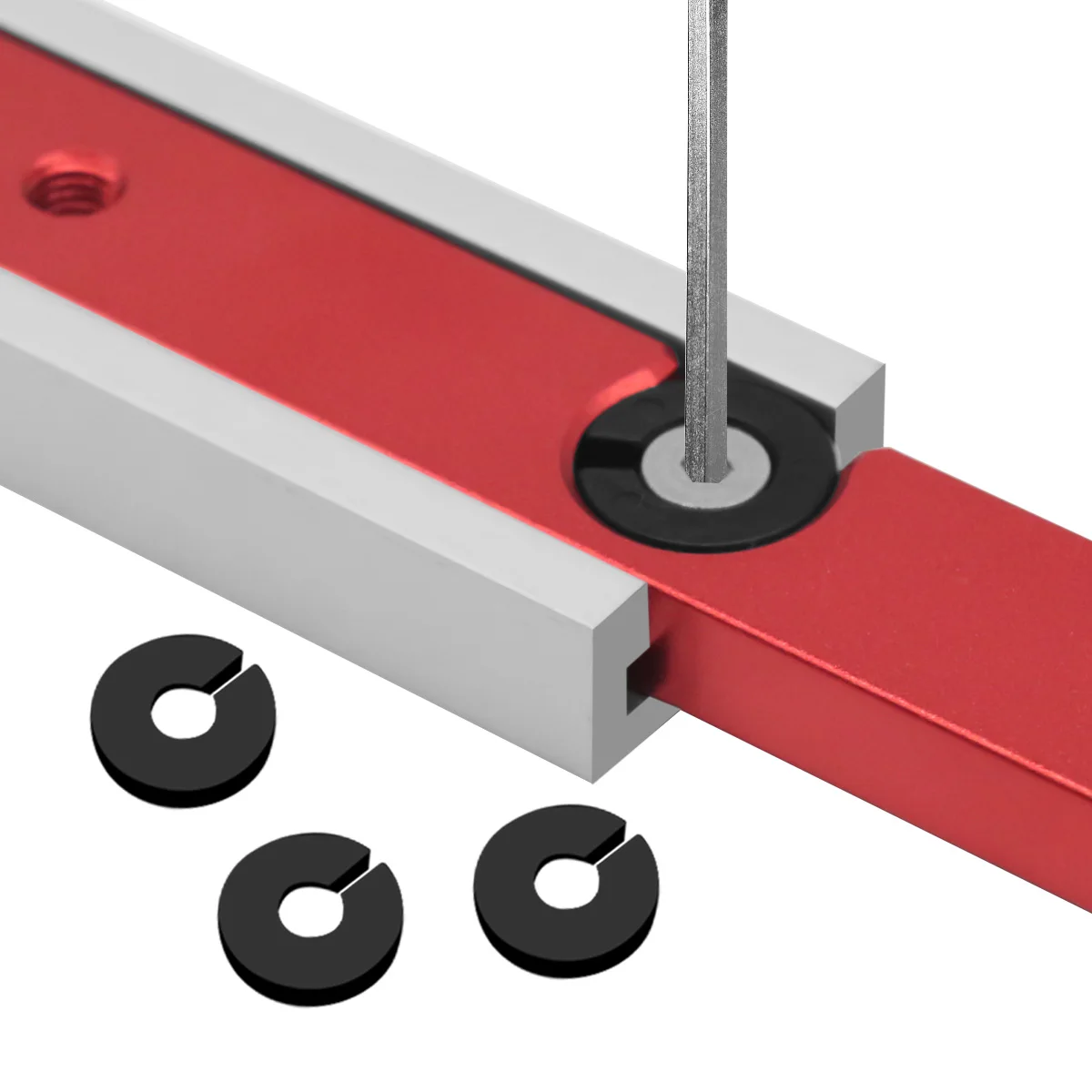 Barra Per Mitra 450 Mm - 2 Pezzi, Guida In Lega Alluminio Per Sega Da Tavolo, Scanalatura A T - Foto 6