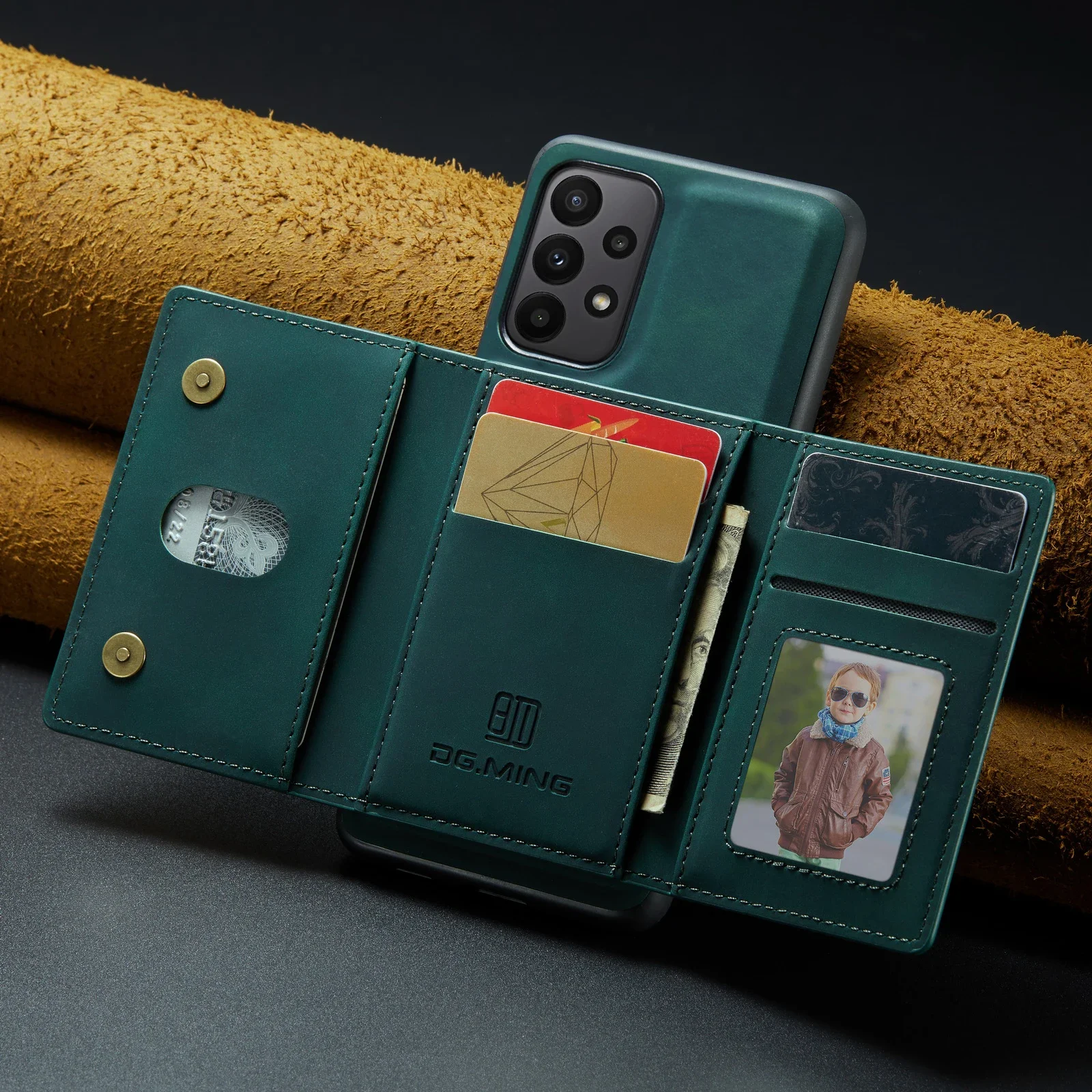 2-in-1 Magnetic Detachable Leather Wallet Phone Case