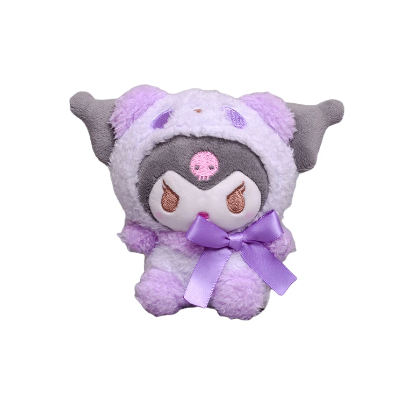 thumbnail image 1 of 12cm Sanrio Cartoon Plush Toy Kawali Kuromi Hello Kitty My Melody Cinnamoroll Soft Stuffed Doll Pendant Toys Girl Kids Xmas Gift, 1 of 5