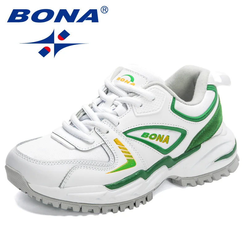 BONA 새 디자이너 야외 스포츠 신발 운동화 여성 패션 운동화 편안한 운동 훈련 신발 숙녀