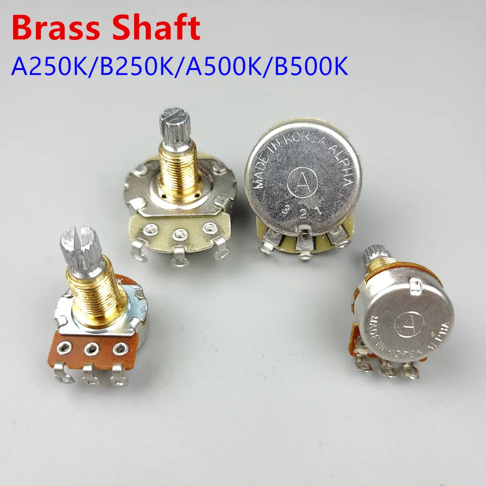 Potenciómetro De Control A250K / B250K-ohm Con Perillas Para Reemplazar Y Actualizar Controles De Y Baoblaze Potenciometro De Guitarra 250k