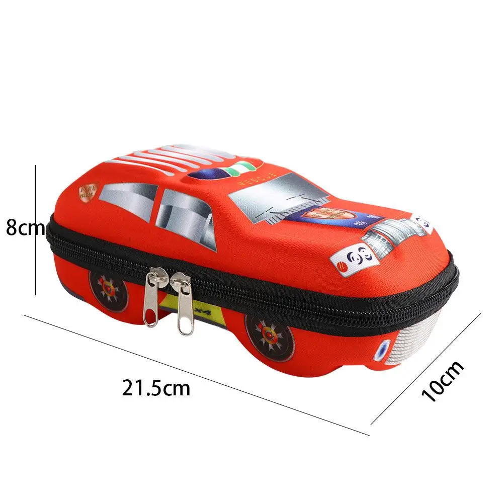학교 EVA 소년 레이싱 카 펜꽂이 보관 가방, 3D 연필 가방, 학교 연필 상자, 자동차 연필 케이스, 문구 파우치