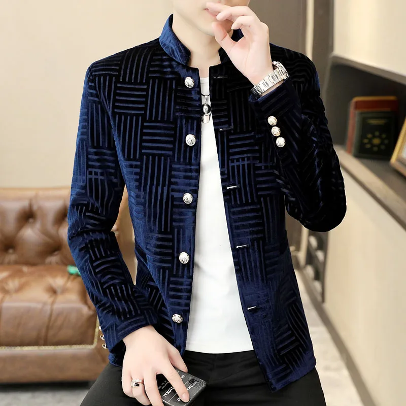 Men's Purple Fully Lined Imported Velour Men's blazer