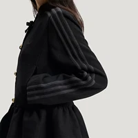 Adidas véritable trèfle femmes nouvelle veste de taille bourgeon de fleur de style chinois KR5068 3