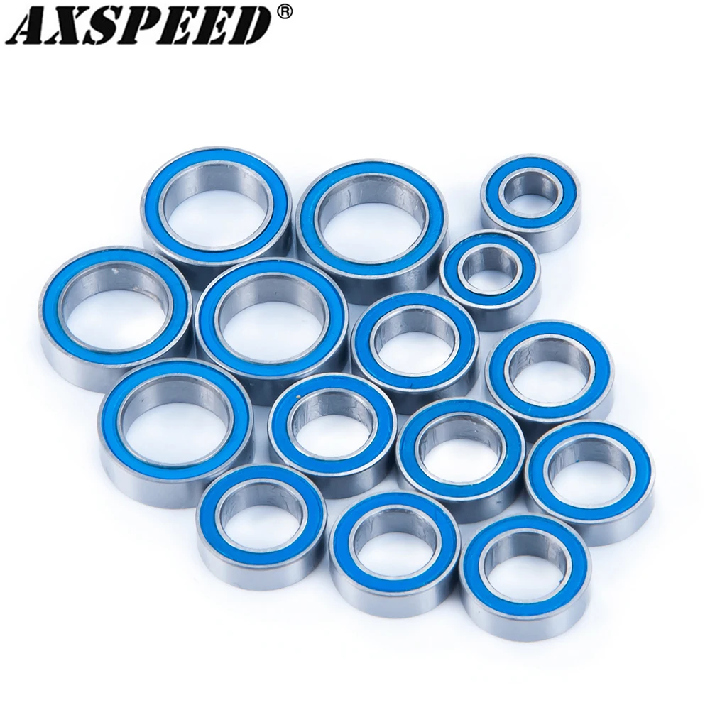 Axspeed 15Pcs Kit Cuscinetti Sigillati In Gomma Per 1/18 Latrax Teton, Latrax Sst, Latrax Rally, Latrax Prerunner Parti Di Aggiornamento