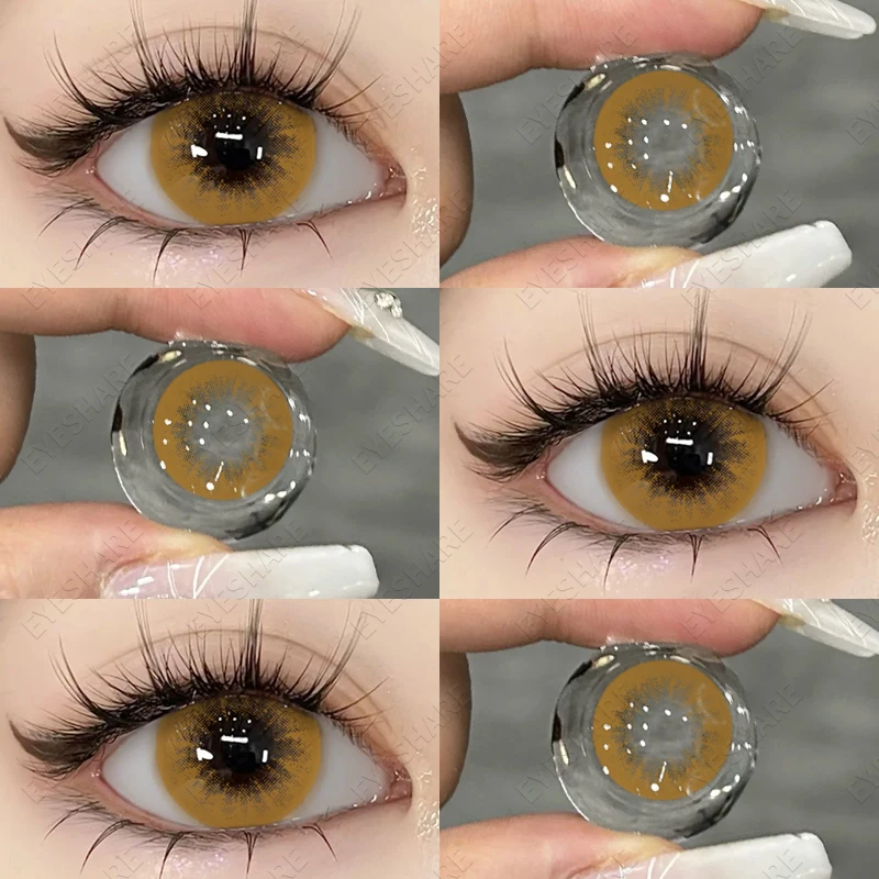 Vibrant Black Cosmetic Contact Lenses - Yearly Fashion Enhancement Duo