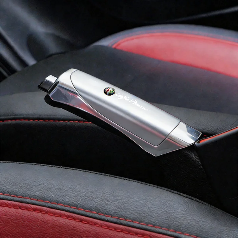 Copertura Protettiva per Impugnatura Freno a Mano in ABS per Interni Auto, per Alfa Romeo Giulia, Stelvio, Giulietta, 159, 147, 156, 166, Accessori, Copertura Chiave - immagine 3