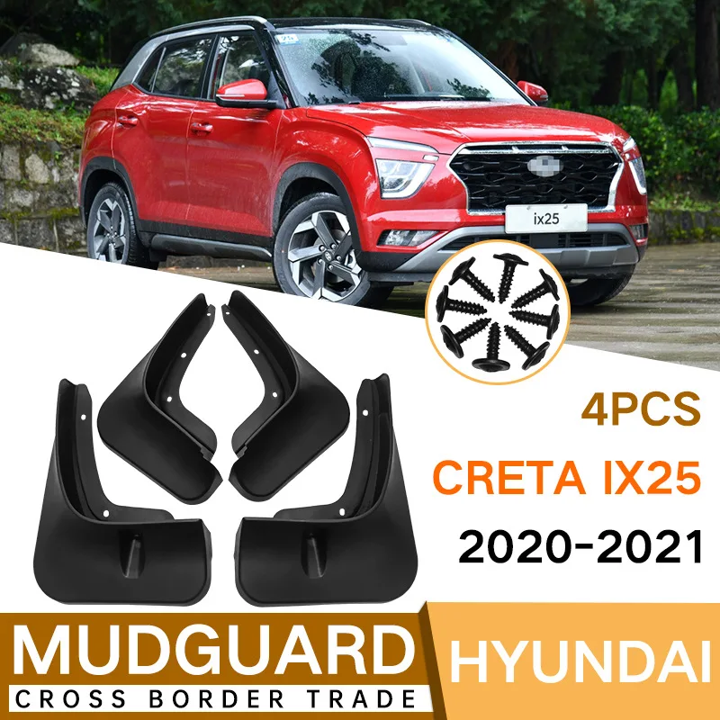 

Брызговики для Hyundai Creta ix25 2020-2021, передние и задние брызговики, автомобильные аксессуары