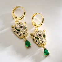 Vintage Hip-hop Women Drop Earrings,High Quality Leopard Pendant Earrings Party Wendding Gift Jewelry