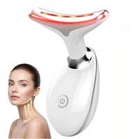 3 in 1 Face and Neck Massager Portable Micro Current Facial Beauty Device with Smart Vibration Skin Care Tool for Neck Firming 1