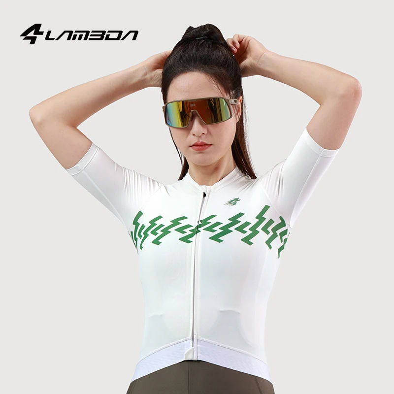 Cycling Jersey Short Sleeve Summer Women's Tops Moisture Absorbent Fast Drying Road Mountain Bike Jersey Cycling Clothing LAMEDA