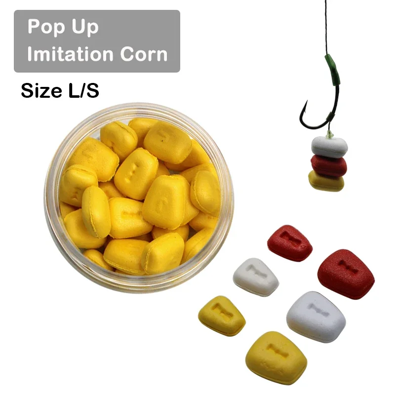 30 maïs artificiels flottants taille S/L - Imitation parfaite pour boilies et montages carpe