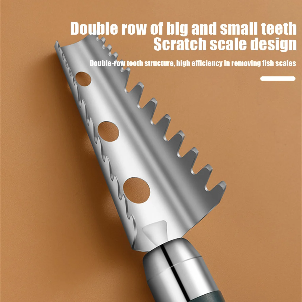 Stainless Steel Fish Scaler Quick Scale Remover Seafood Fishbone Peeler Scraper Fish bone tweezer tool gadge Kitchen accessories