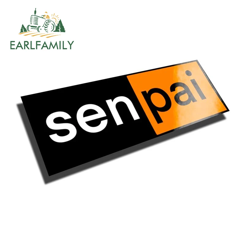 

EARLFAMILY 13 см x 7,6 см для Senpai Slap автомобильные наклейки для багажника ноутбука забавная индивидуальность аксессуары автомобиля наклейки RV JDM водонепроницаемый