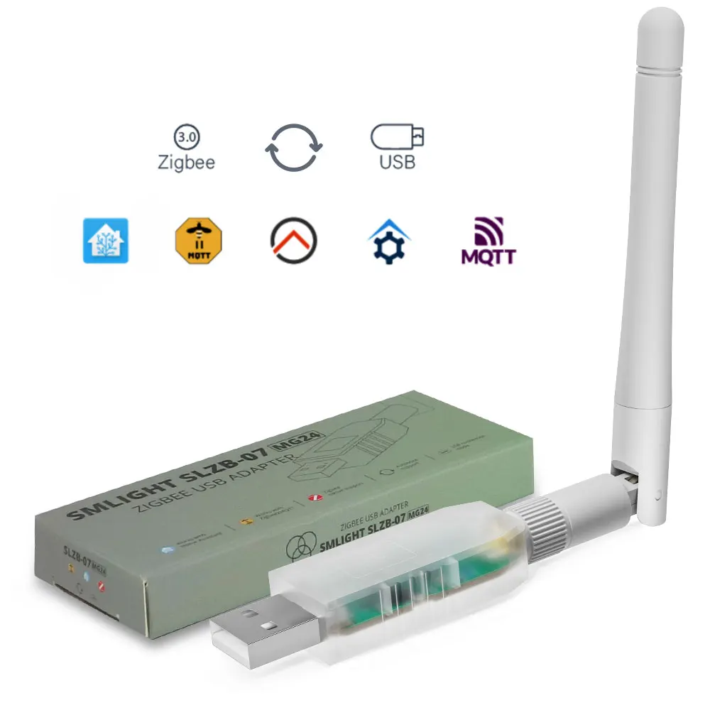 SLZB-07MG24 SMLIGHT Zigbee 3.0 Smallest Thread/Matter Zigbee2MQTT USB Adapter for Zigbee2MQTT Home Assistant ZHA
