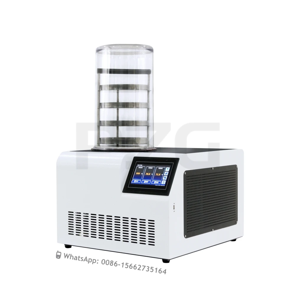 Table-Top Manifold Gland Lyophilizer Freezer Dryer Laboratory Medical Vaccum Pump Table Top Freezing Drying Machine