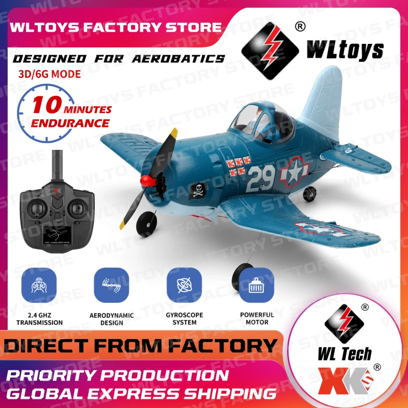 Novo wltoys xk a500 rc mini drone 2.4g 6ch 3d 6g sistema escovado motor rc helicóptero