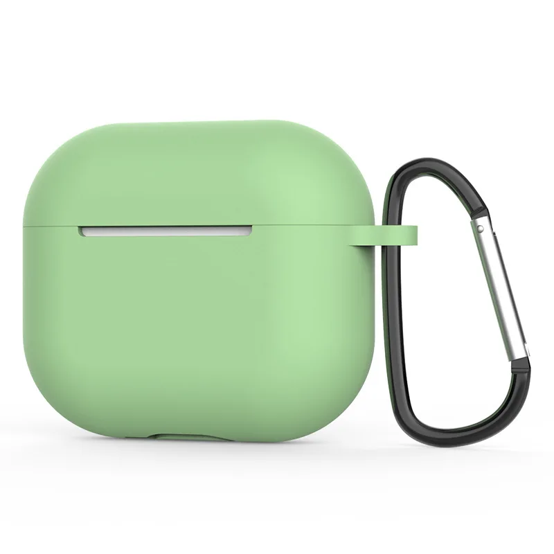 Funda protectora de silicona blanda para Apple AirPods de 3. ª generación,  carcasa para auriculares Bluetooth, antipérdida y antipolvo, novedad de  2021 - AliExpress