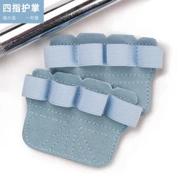 Unisex Nonslip Weight Lifting Gloves with Palm Protection for Fitness and Gymnastics (Blue)