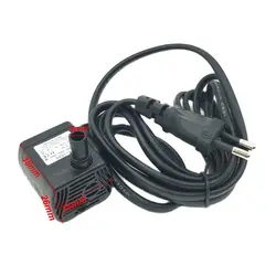 Ultra-Quiet Mini Water Pump for Fish Tanks and Fountains with European Plug (Black)