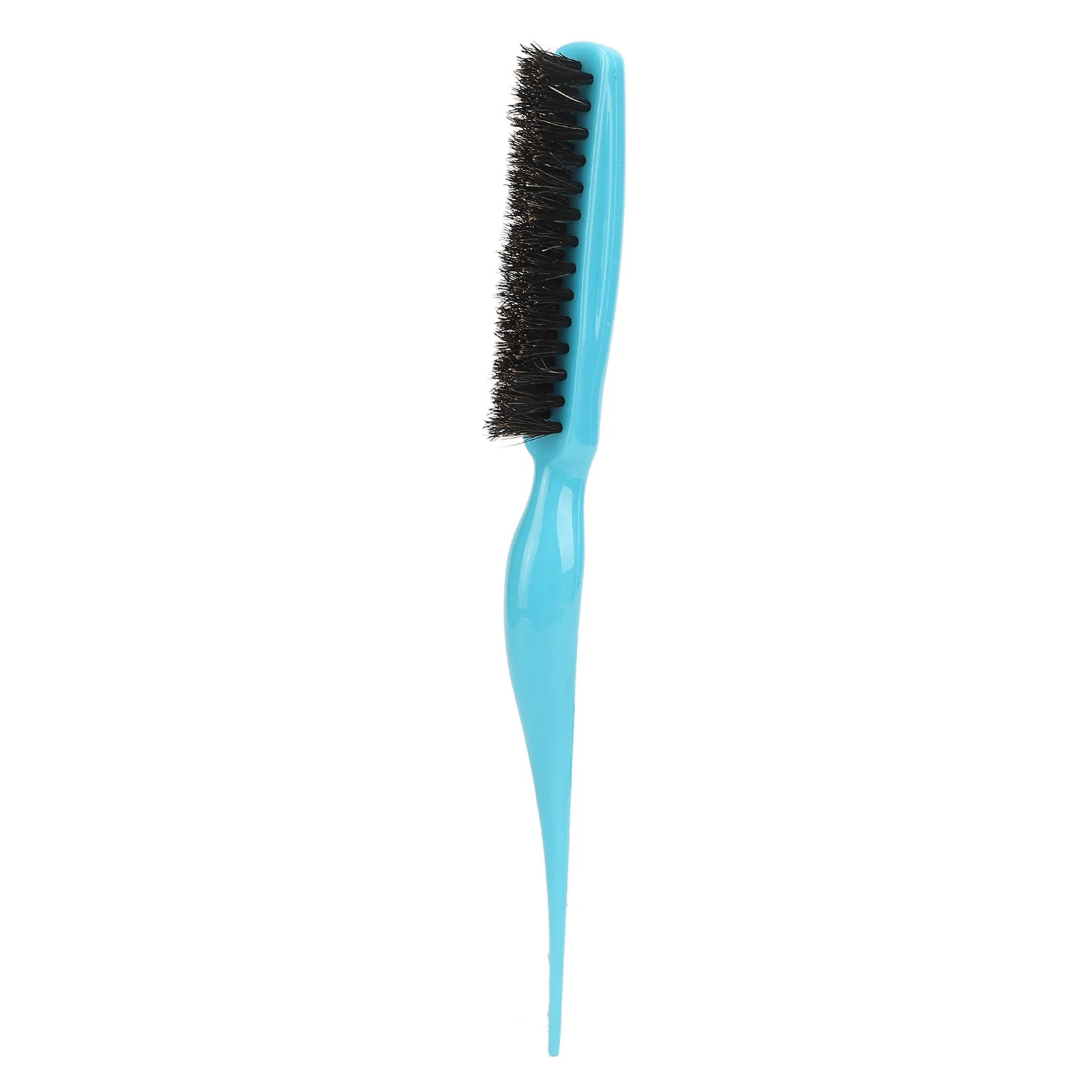 

Teasing Brush Curved Handle Nylon Styling Tool Ergonomic Back Combing Brush Add Volume for Home for Women