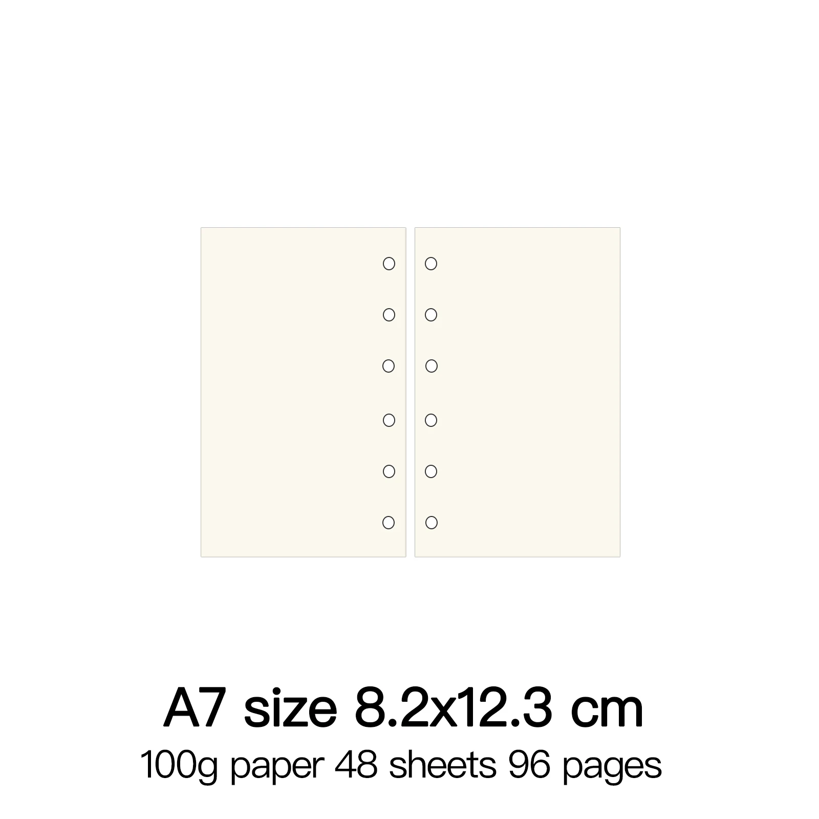 Premium Loose Leaf Spiral Notebook with High-Quality 100g Paper Inserts