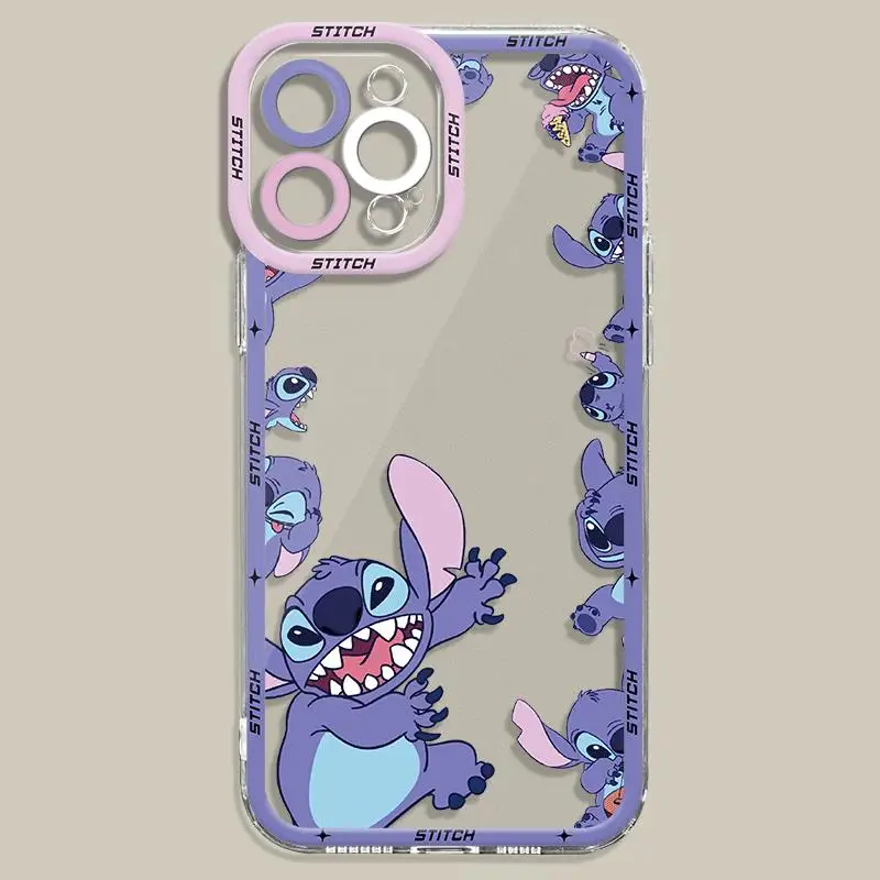 thumbnail image 1 of Cartoon Lilo Stitch Phone Case for Apple iPhone 15 Pro Max 13 14 Plus 12 Mini 11 Pro XR 8 SE 7 6S XS MAX Matte Shockproof Cover, 1 of 5