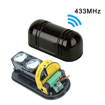 Rainproof InfraredWireless  433MHz 2 Beam Sensor Detector 150m Detect Distance For GSM WiFi Home Alarm System 1